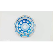 Stone Polish Segmented Turbo Double Row Diamond Grinding Wheel Disc, Concrete Diamond Cup Grinding Wheel